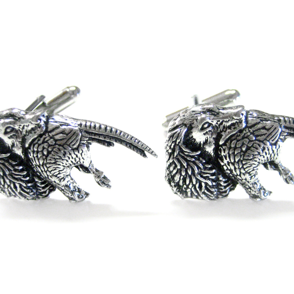 Spaniel With Pheasant Cufflinks - image 1